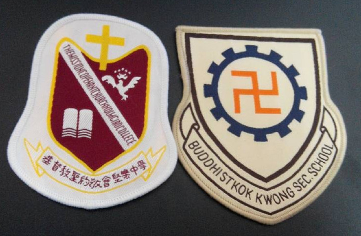 新款校徽织章和单位臂章标识